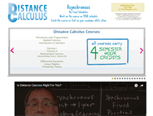 Tablet Screenshot of distancecalculus.com